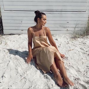 ASTR the Label beige maxi dress